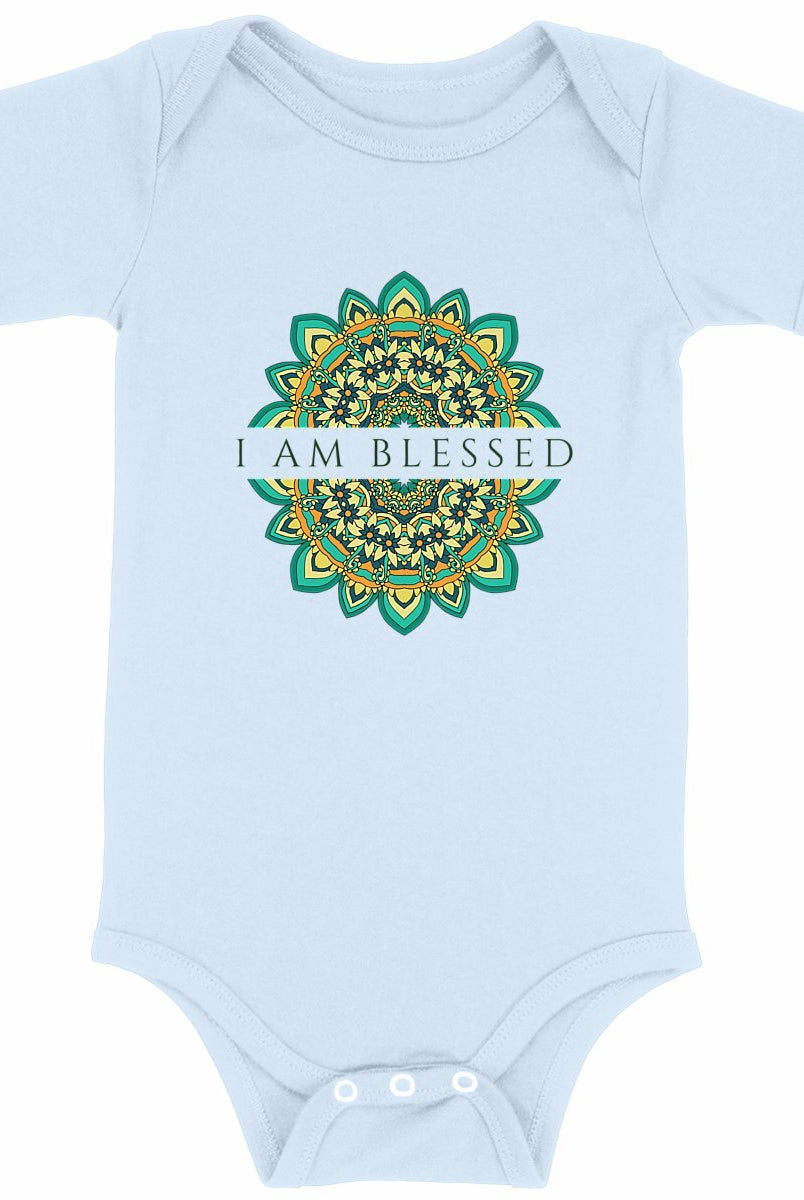 I Am Blessed Mandala: Baby Onesie