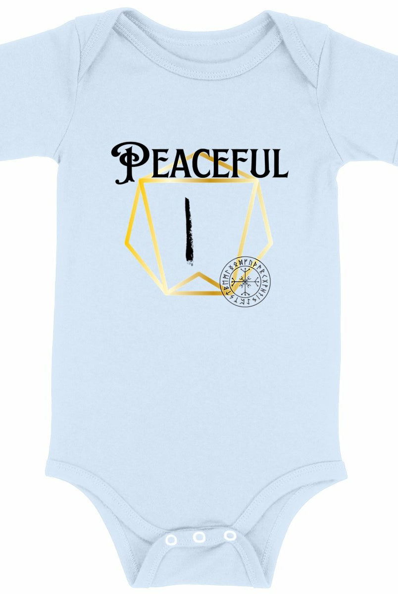 Peaceful Viking Rune: Baby Onesie