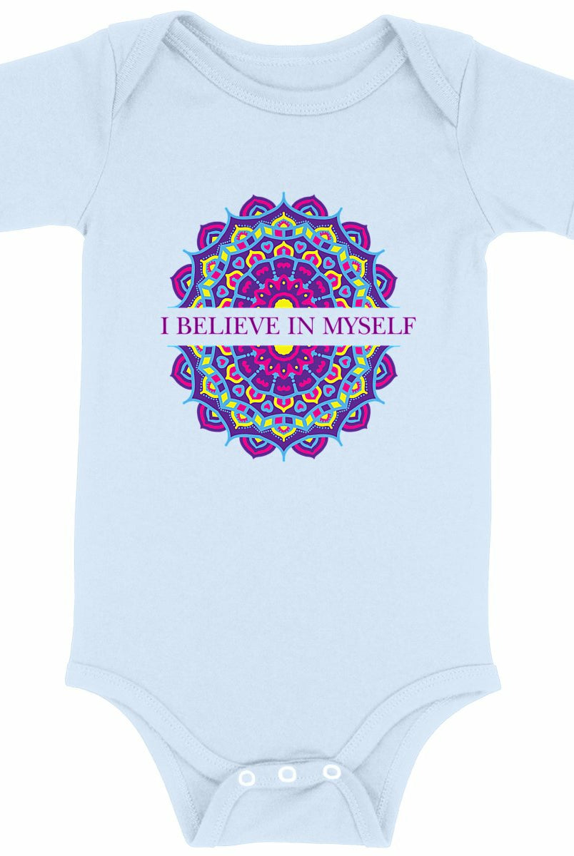I Believe In Myself Mandala: Baby Onesie