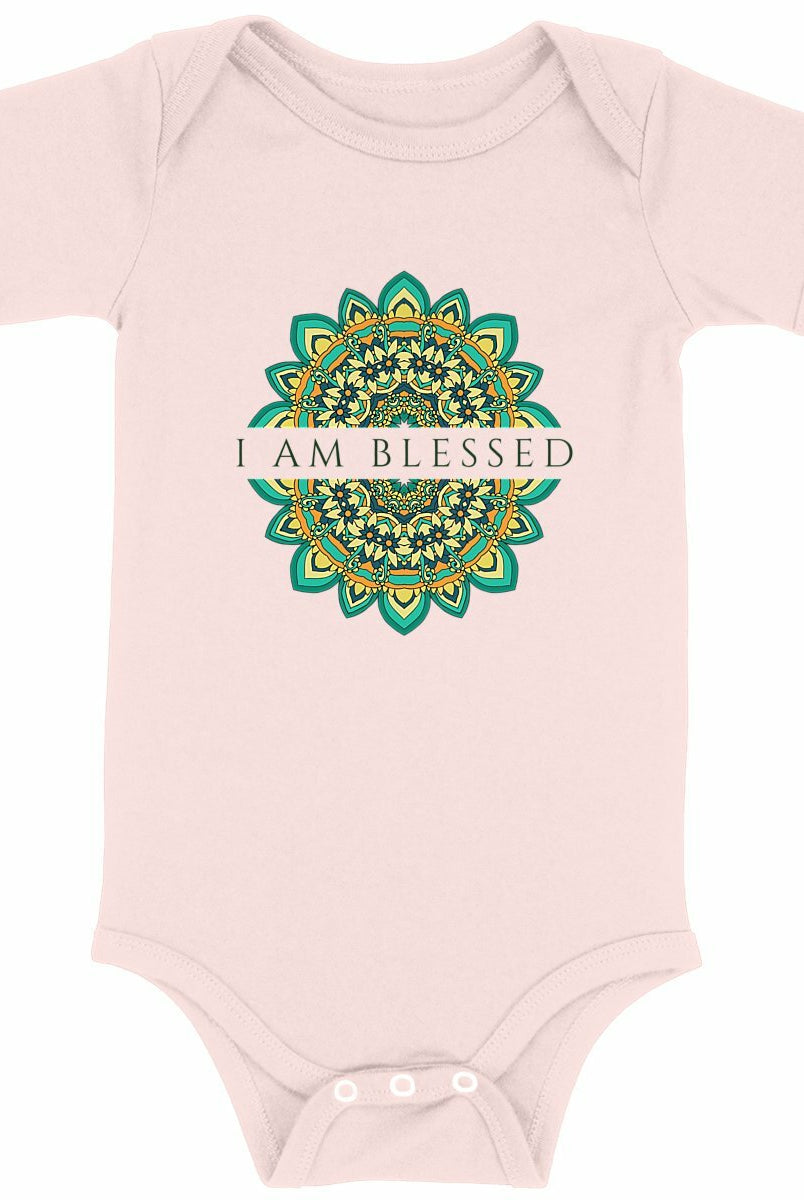 I Am Blessed Mandala: Baby Onesie