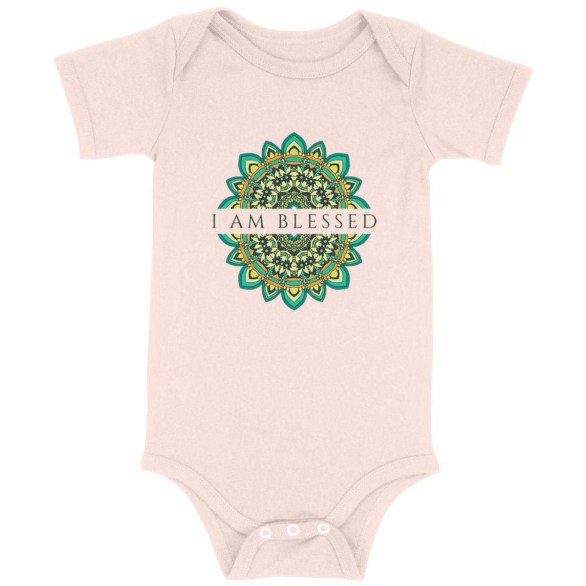 I Am Blessed Mandala: Baby Onesie