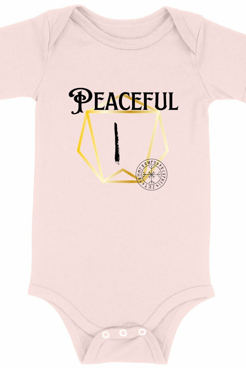 Peaceful Viking Rune: Baby Onesie