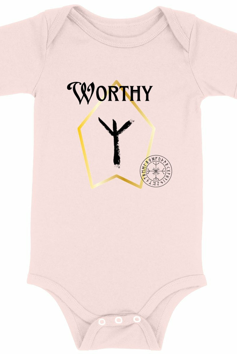 Worthy Vikine Rune: Baby Onesie