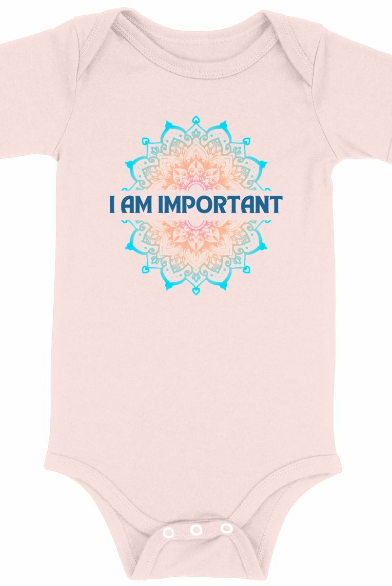 I Am Important Mandala: Baby Onesie