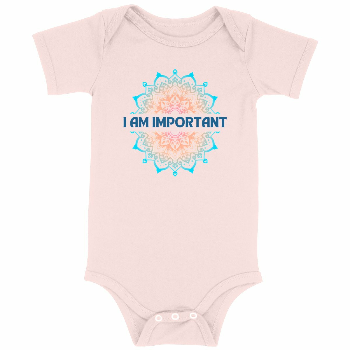 I Am Important Mandala: Baby Onesie