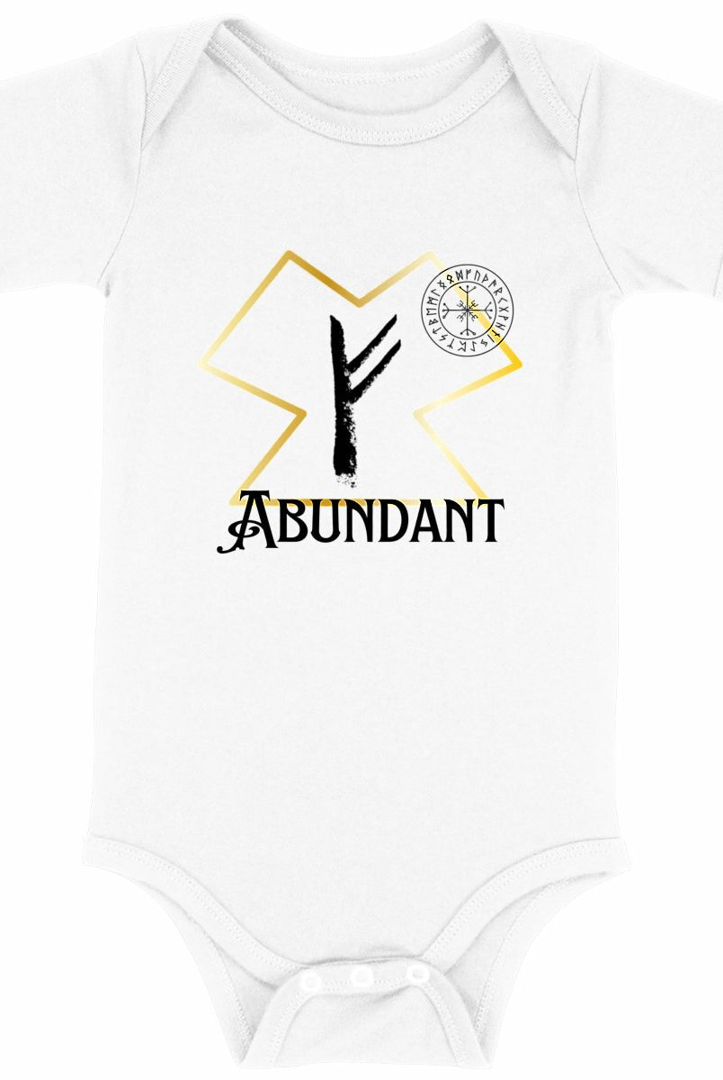 Abundant Viking Rune: Baby Onesie