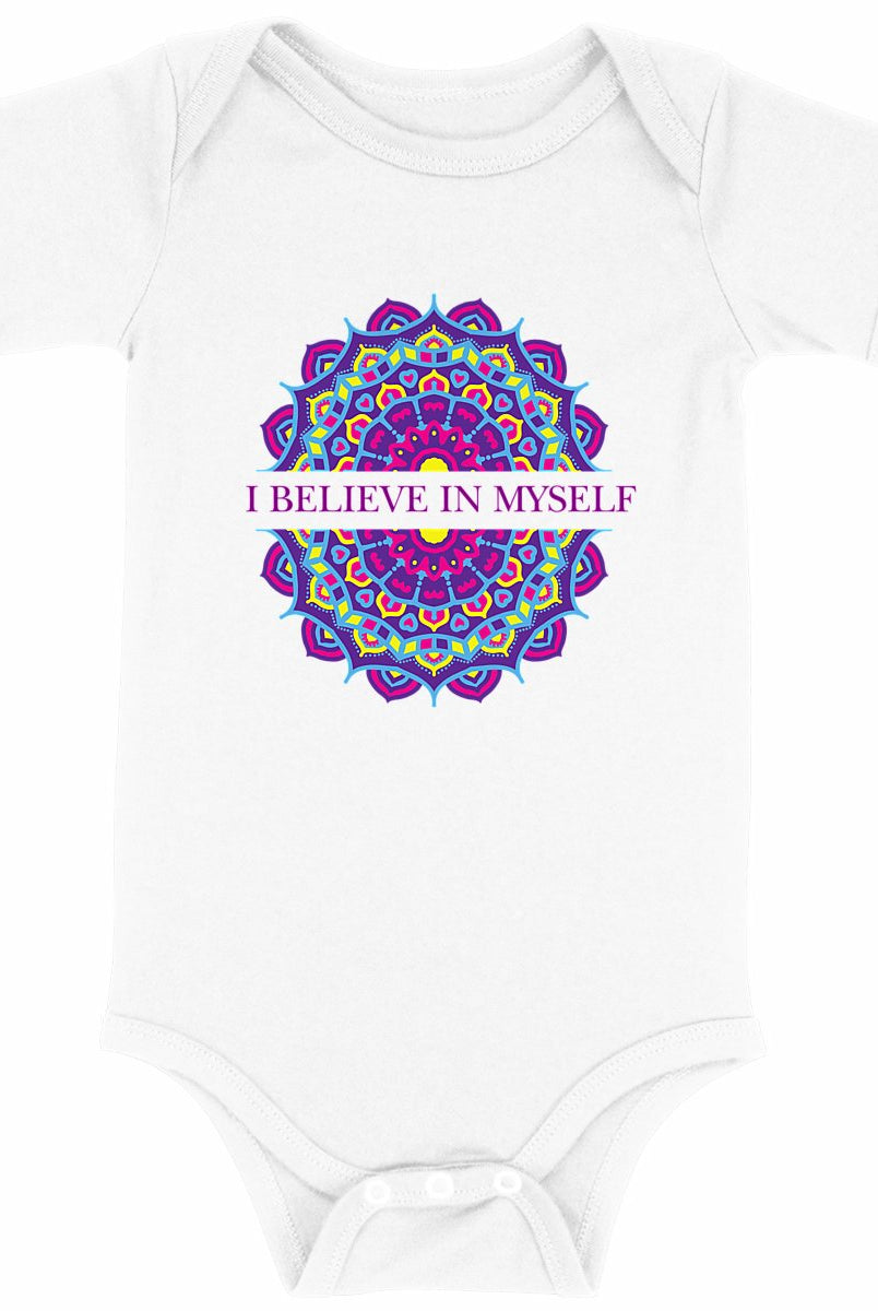 I Believe In Myself Mandala: Baby Onesie