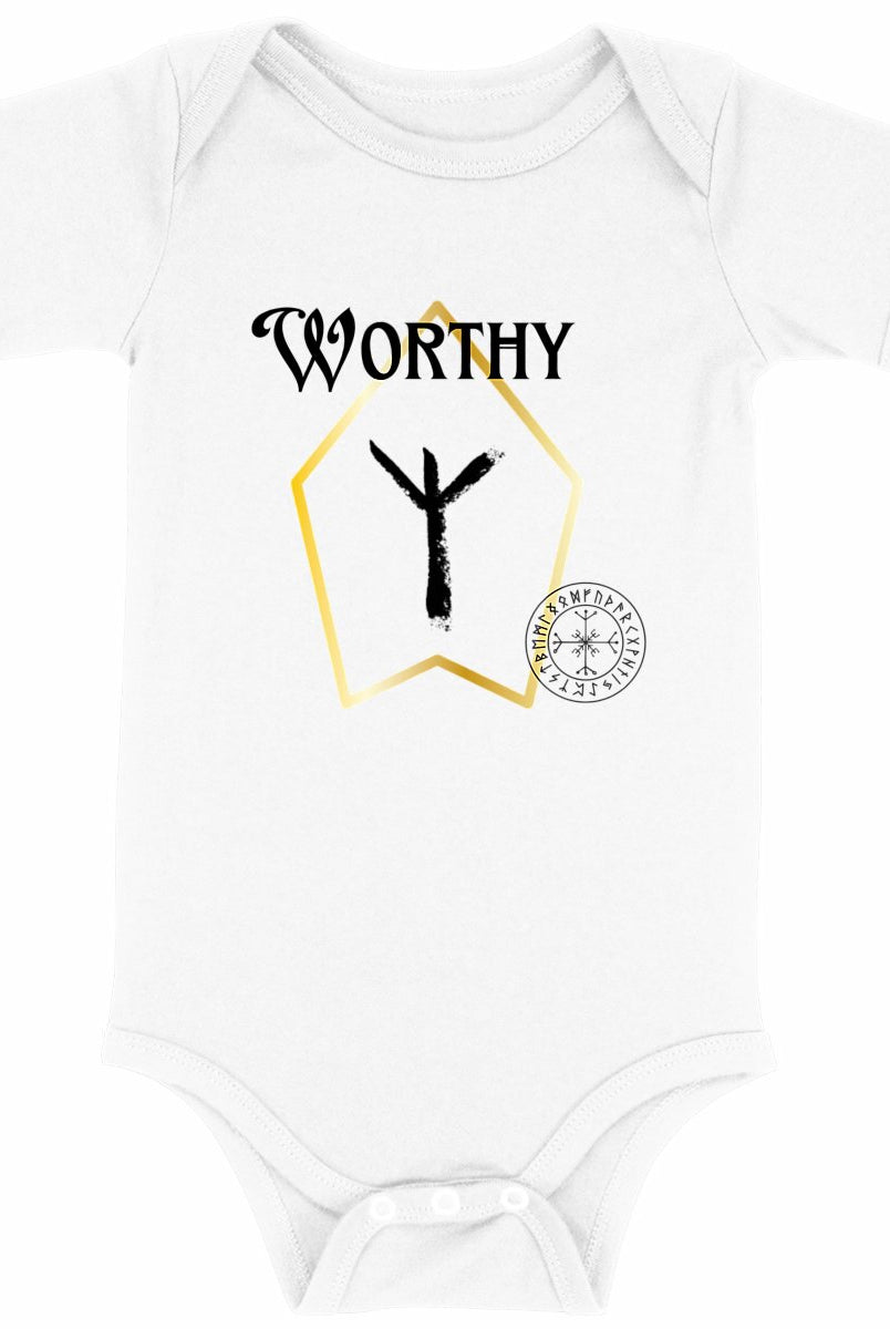 Worthy Vikine Rune: Baby Onesie