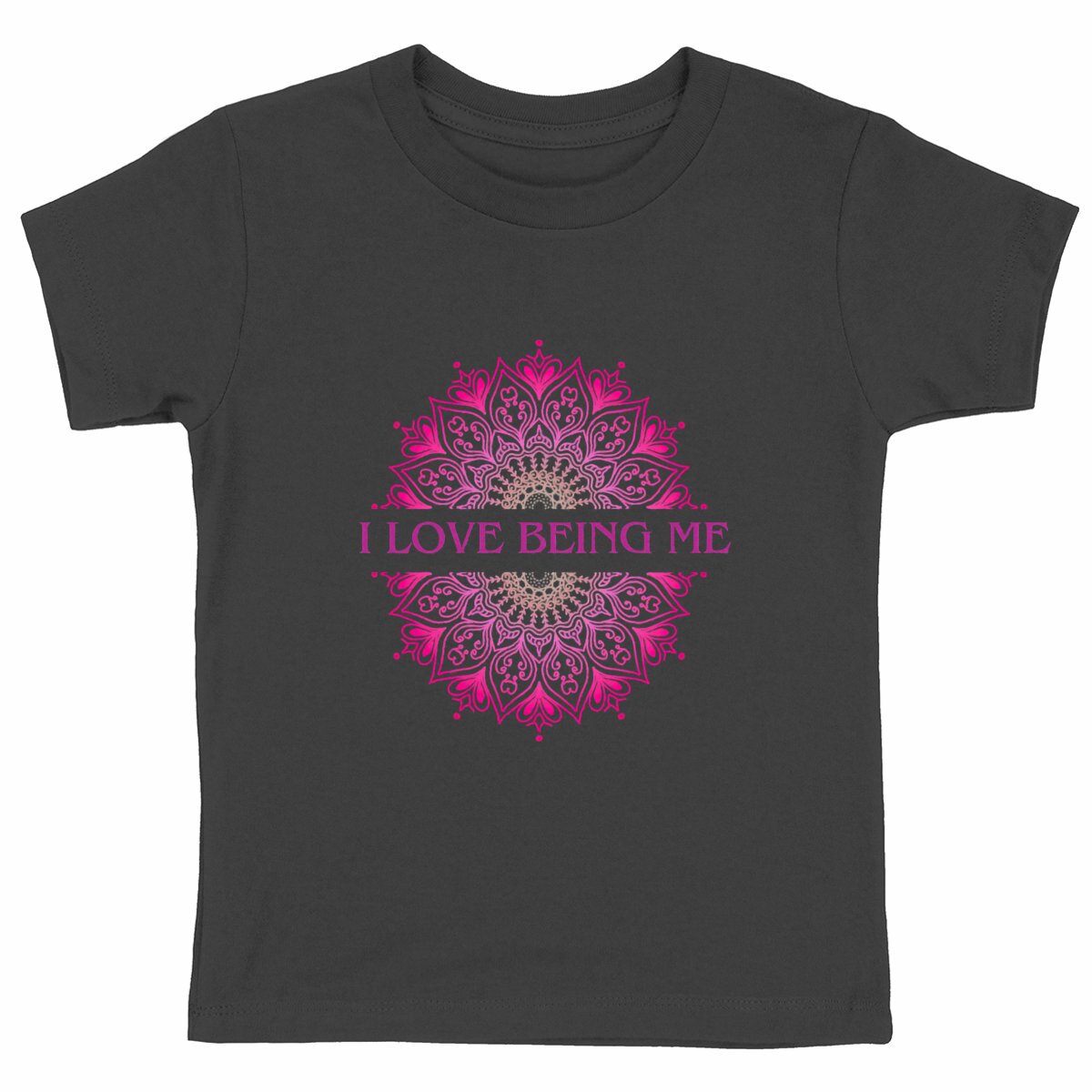 I Love Being Me Mandala: Kid's T-Shirt