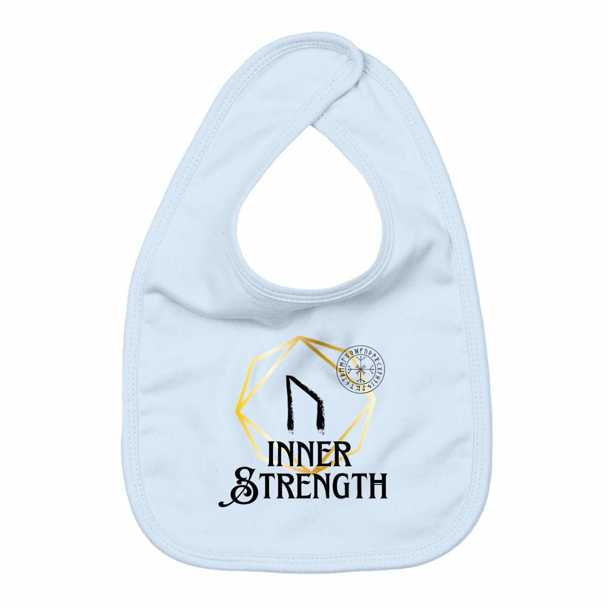 Inner Strength Viking Rune: Baby Bib