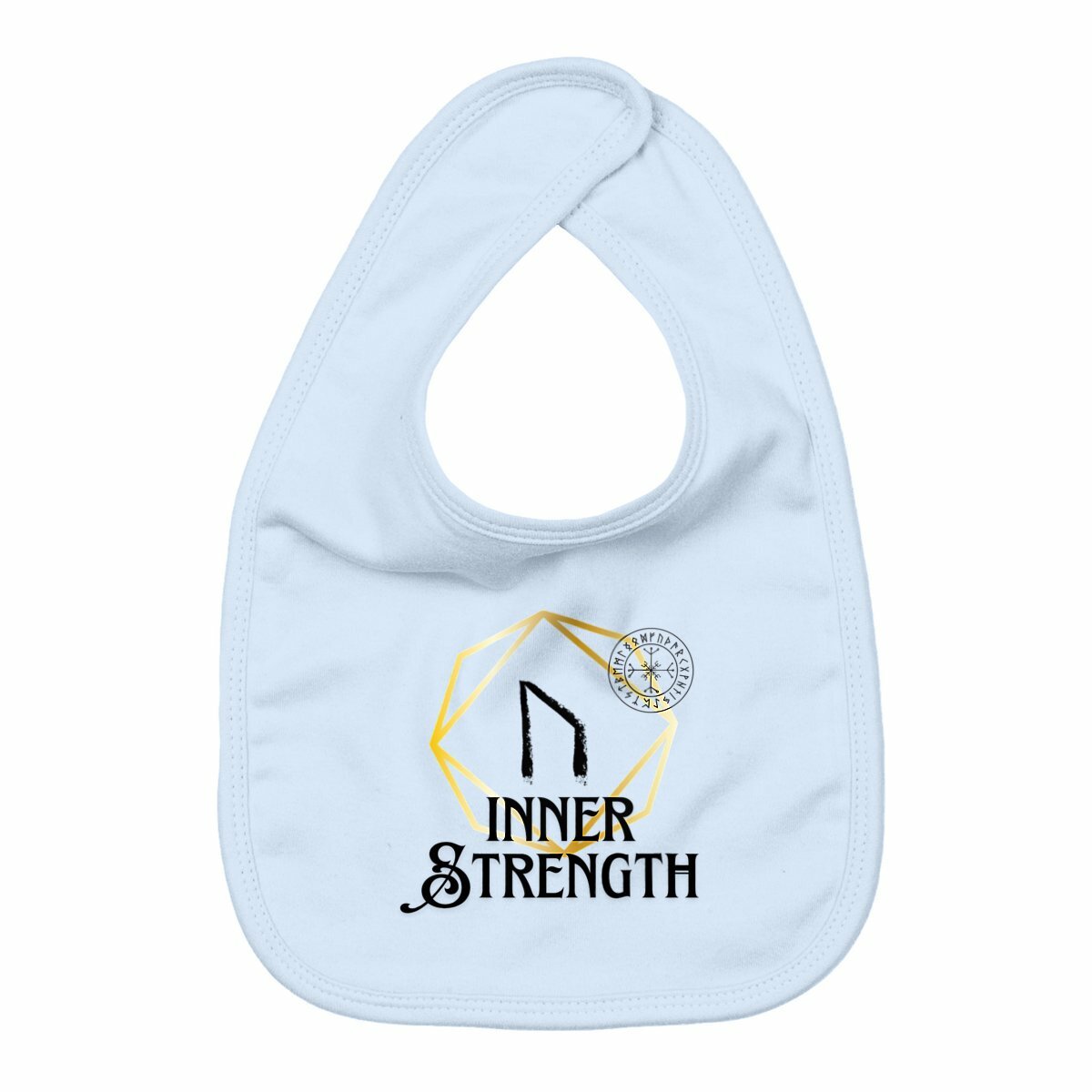 Inner Strength Viking Rune: Baby Bib