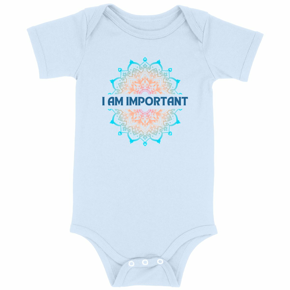 I Am Important Mandala: Baby Onesie