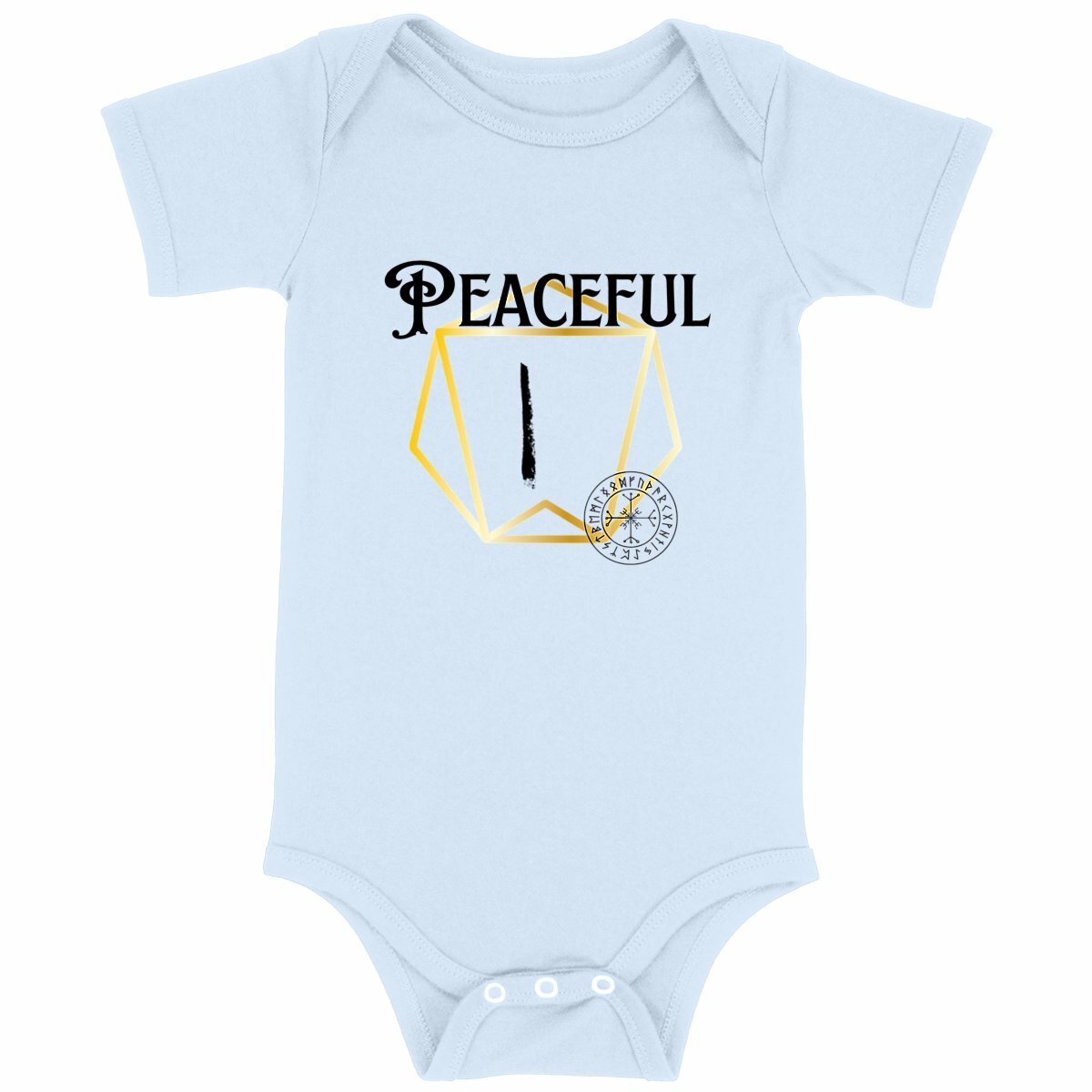 Peaceful Viking Rune: Baby Onesie