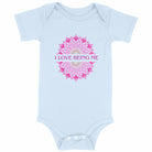 I Love Being Me Mandala: Baby Onesie