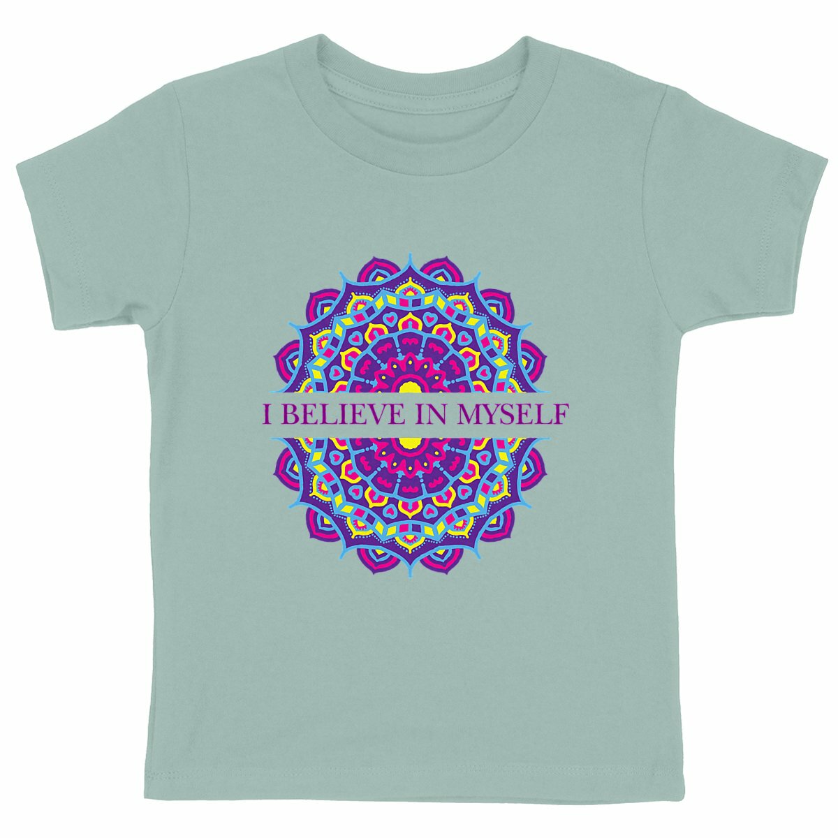 I Believe In Myself Mandala: Kid's T-Shirt