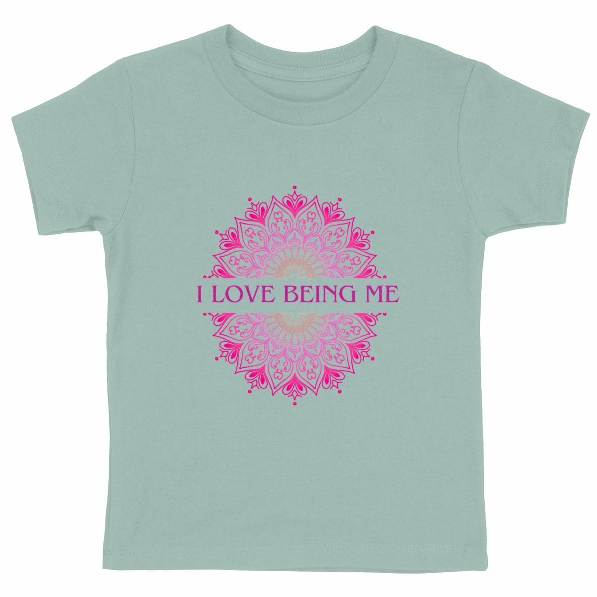 I Love Being Me Mandala: Kid's T-Shirt