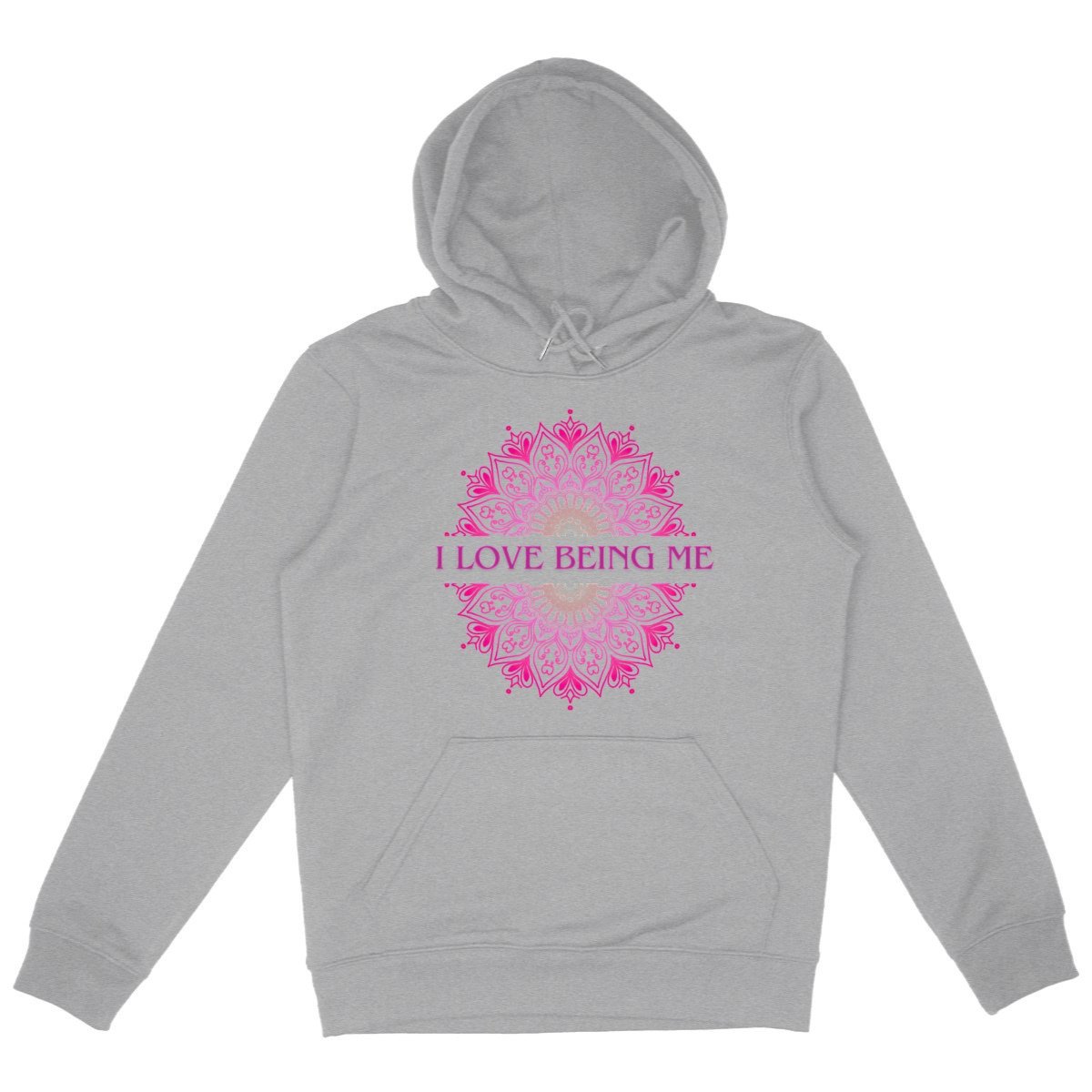 I Love Being Me Mandala: Unisex Hoodie