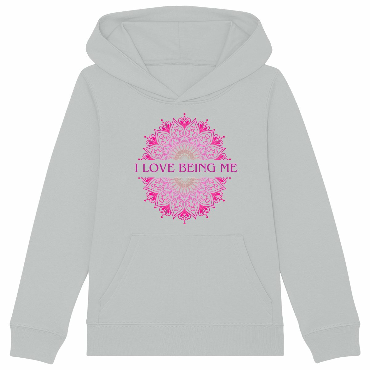 I Love Being Me Mandala: Kid's Hoodie