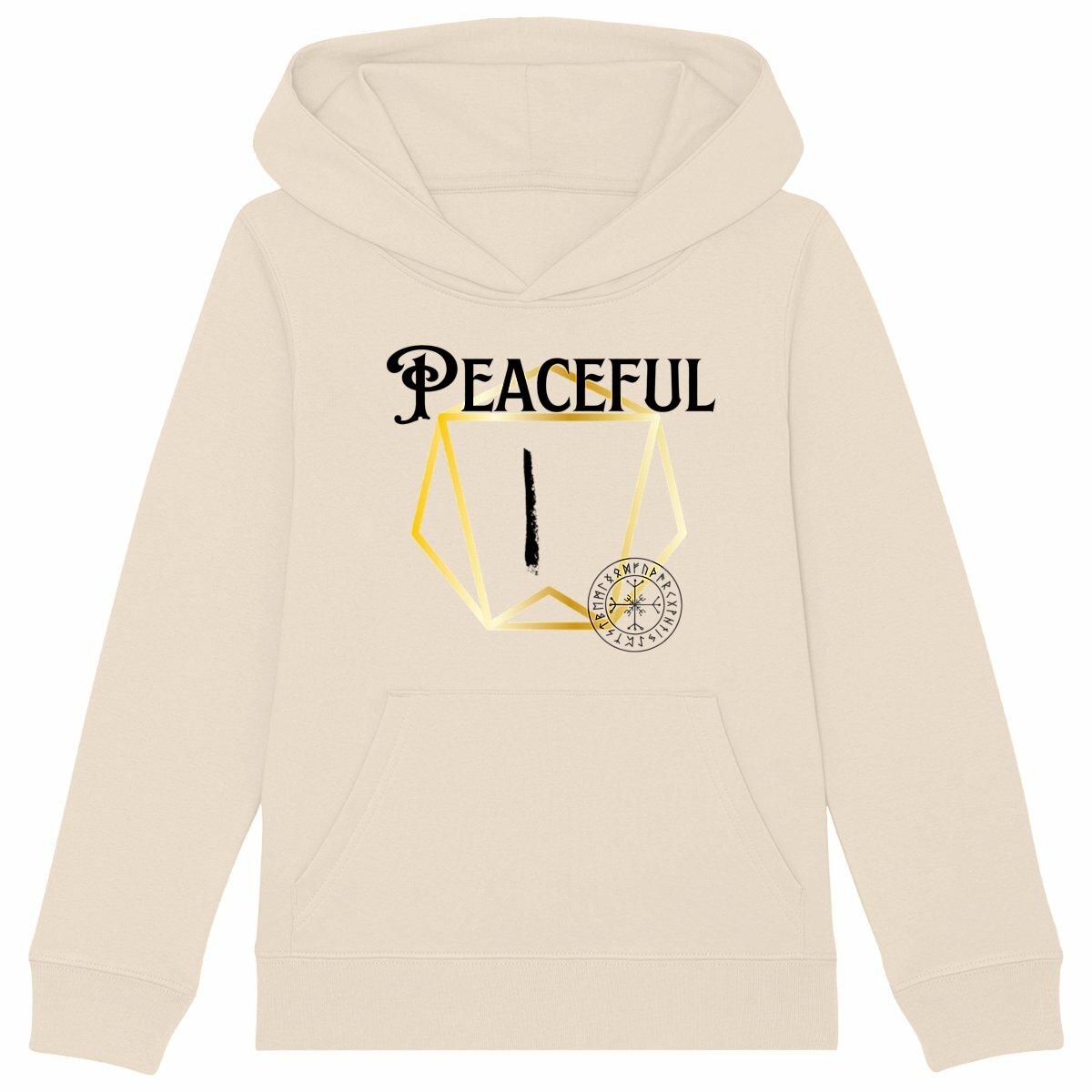 Peaceful Viking Rune: Kid's Hoodie