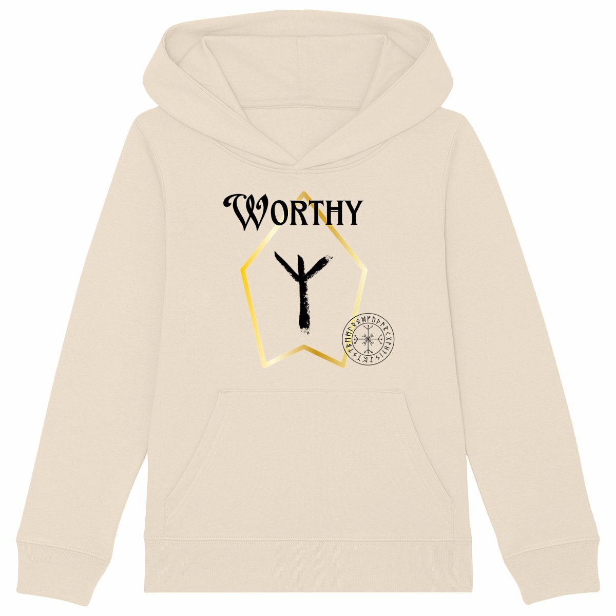 Worthy Viking Rune: Kid's Hoodie