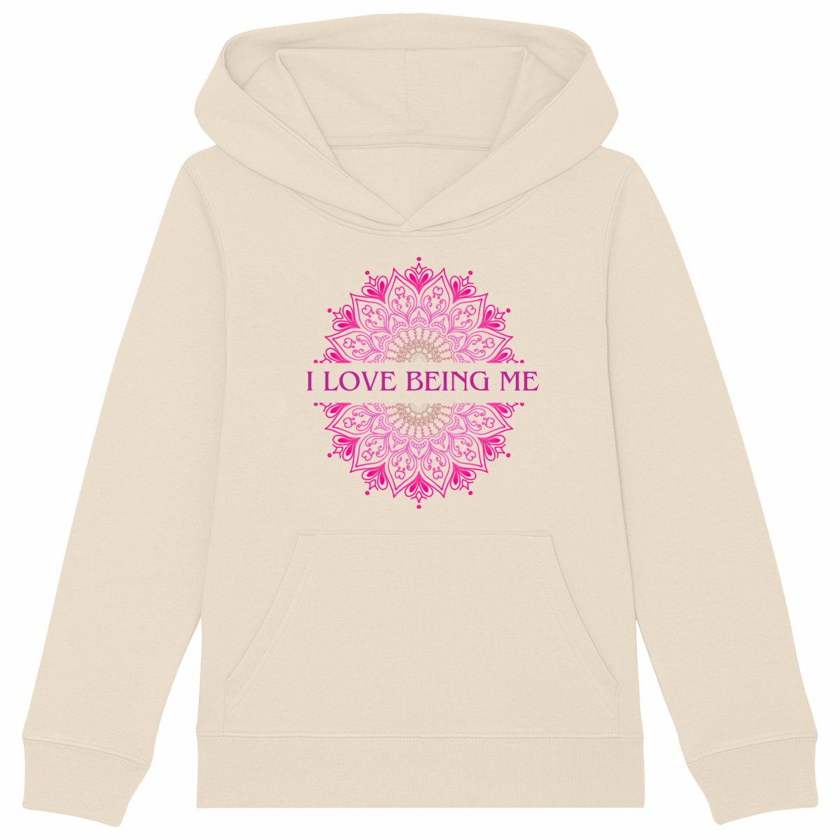 I Love Being Me Mandala: Kid's Hoodie