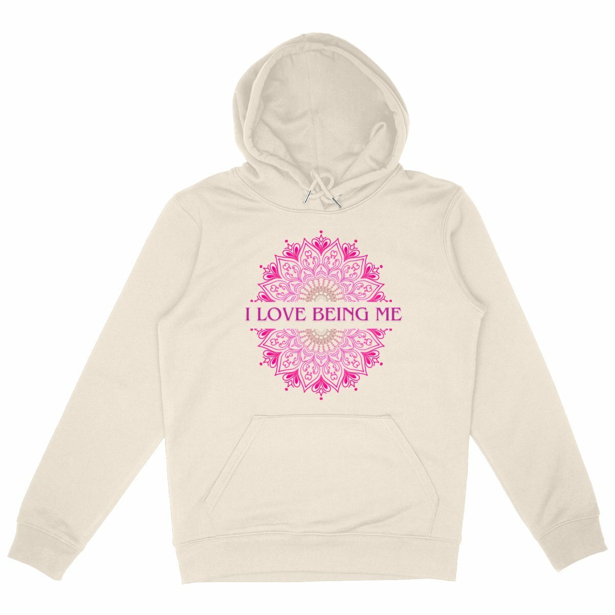 I Love Being Me Mandala: Unisex Hoodie