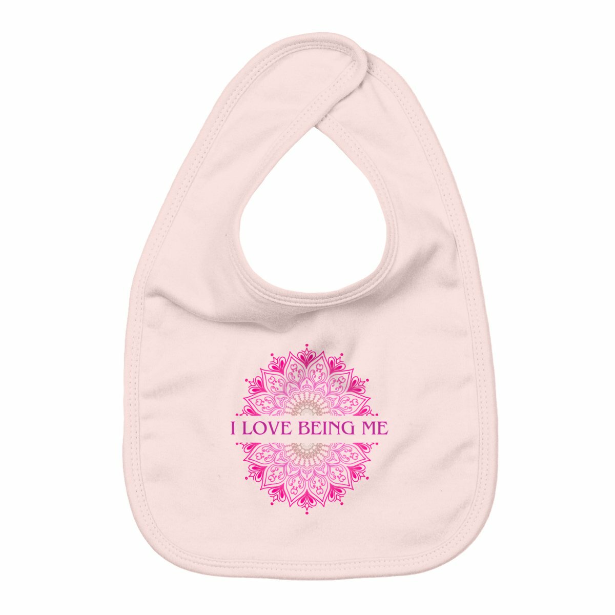 I Love Being Me Mandala: Baby Bib