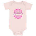 I Love Being Me Mandala: Baby Onesie