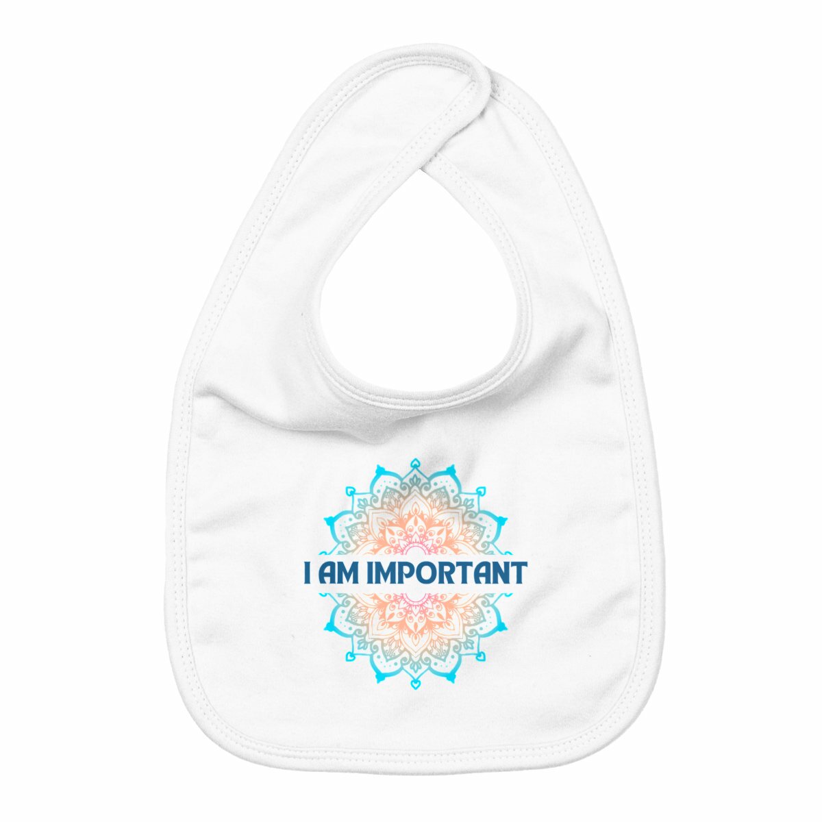 I Am Important Mandala: Baby Bib