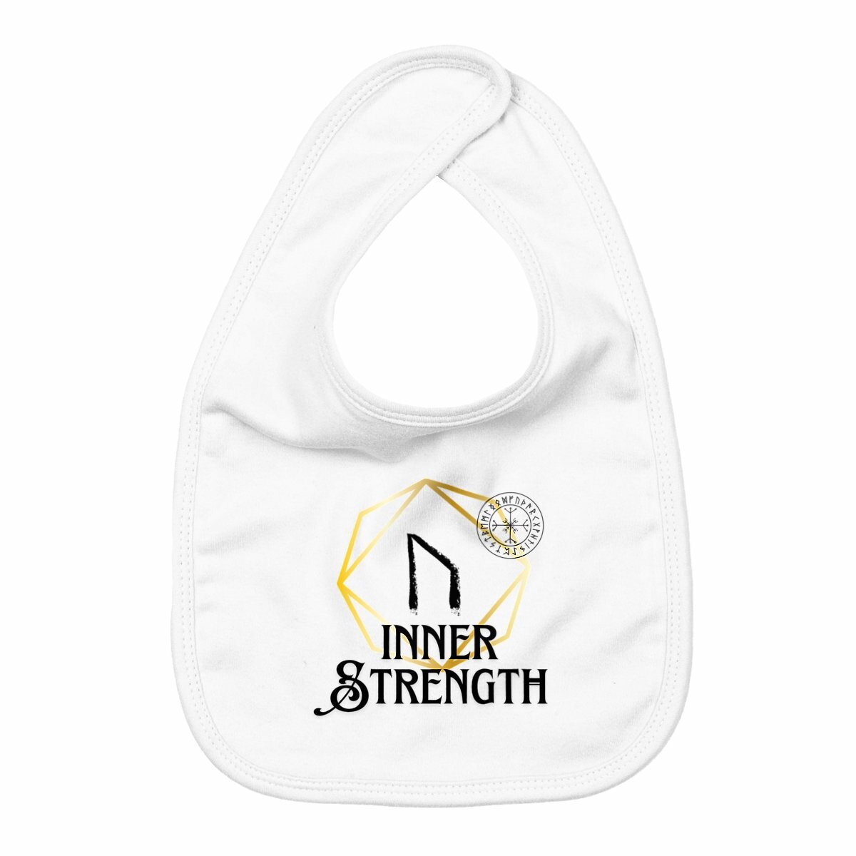 Inner Strength Viking Rune: Baby Bib