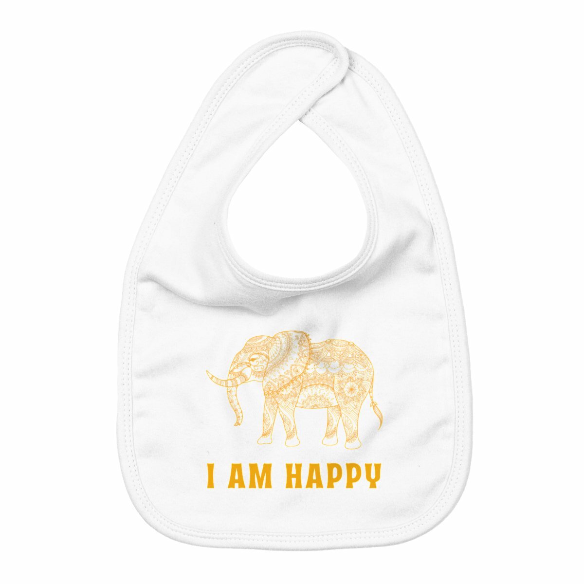 I Am Happy Baby Bib