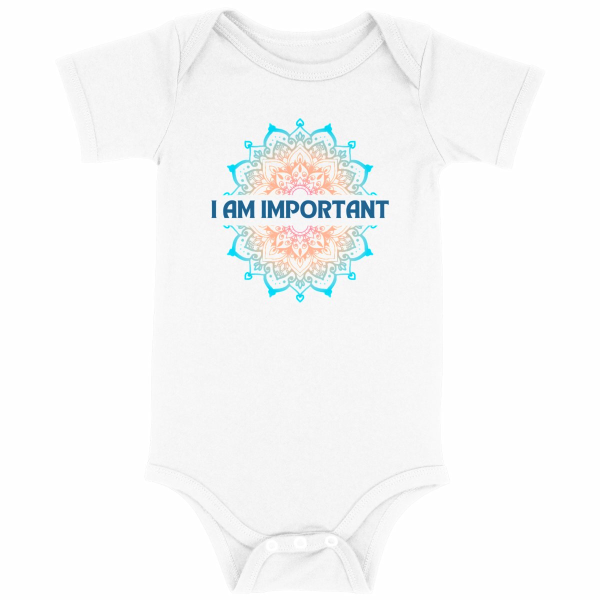 I Am Important Mandala: Baby Onesie