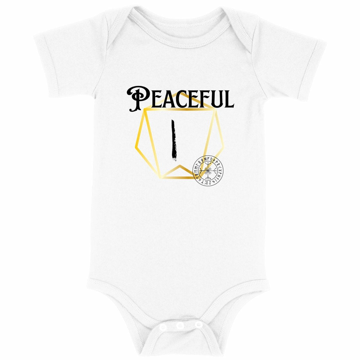 Peaceful Viking Rune: Baby Onesie