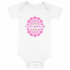 I Love Being Me Mandala: Baby Onesie