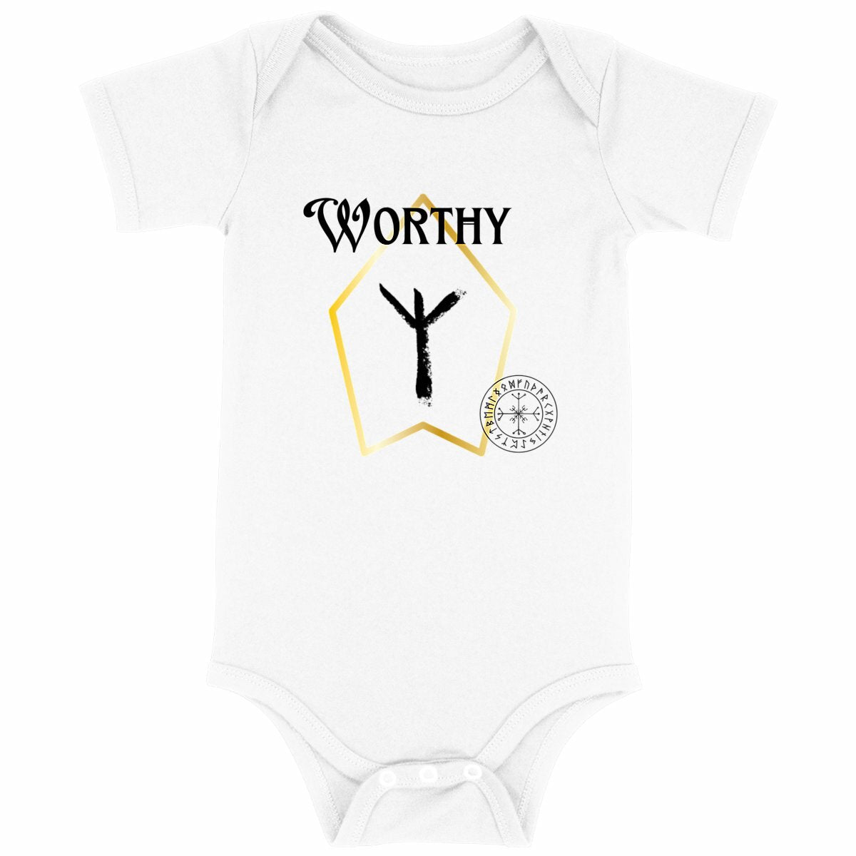 Worthy Vikine Rune: Baby Onesie